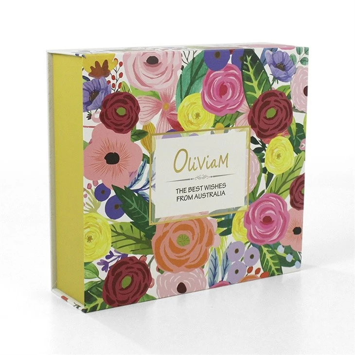 High-end Cosmetics Gold Foil Gift Box factory