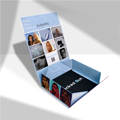 Aféierung Eis Custom Blue Luxus Handtasche Klappbox